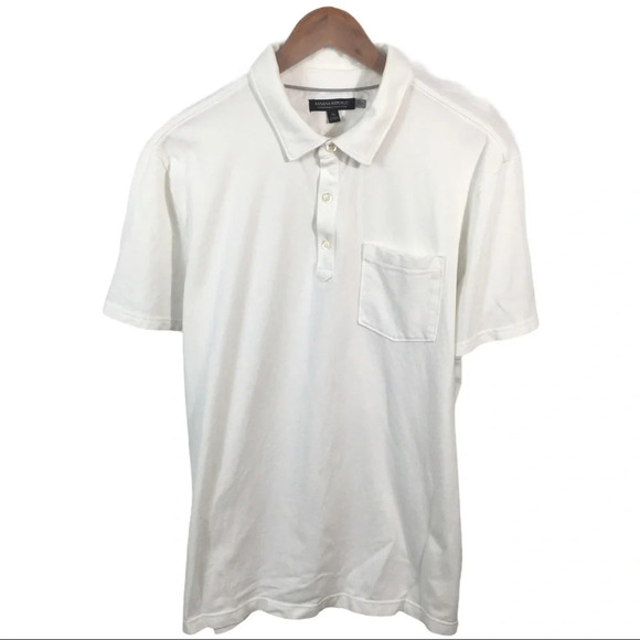 PO312 BANANA REPUBLIC Performance Pique Pocket Polo Shirt XL - Picture 1 of 4